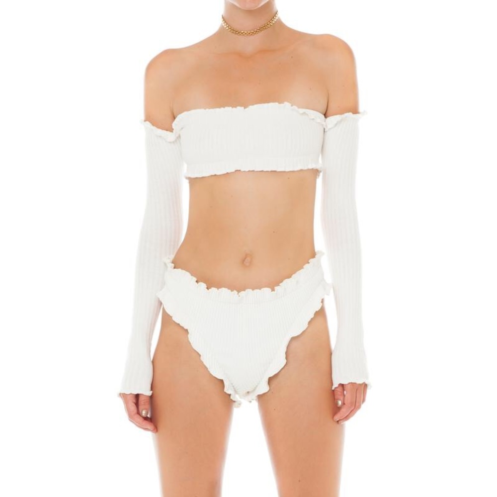 Are You Am I Tiiu Crop Top in White